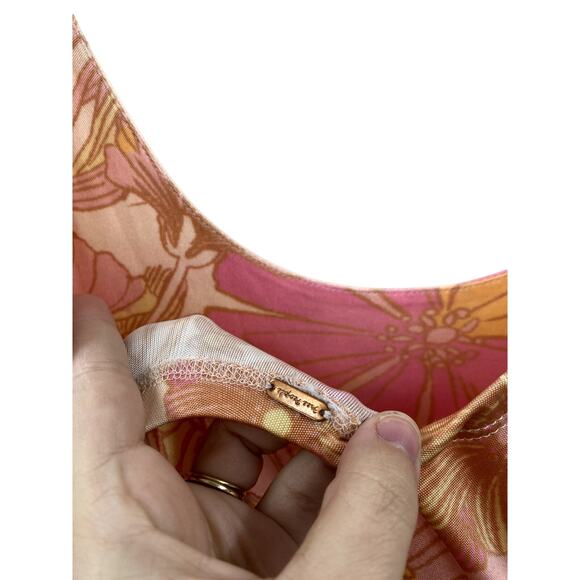Free People Pink Orange Floral Maxi Dress - Picture 4 of 5